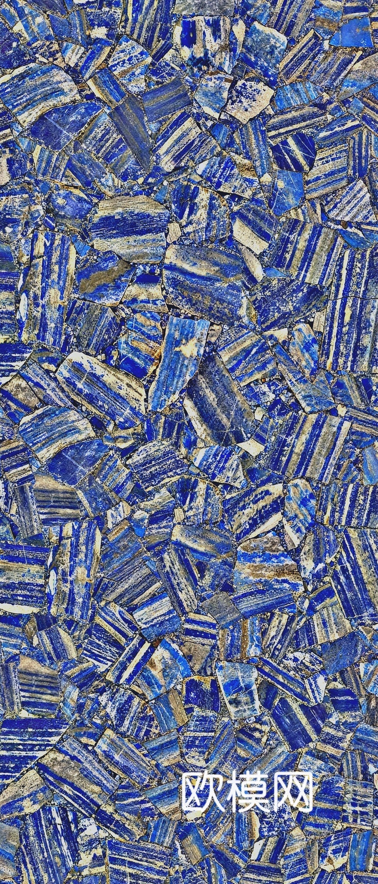 景泰蓝半宝石 蓝色大理石拼花 蓝宝石拼花奢石