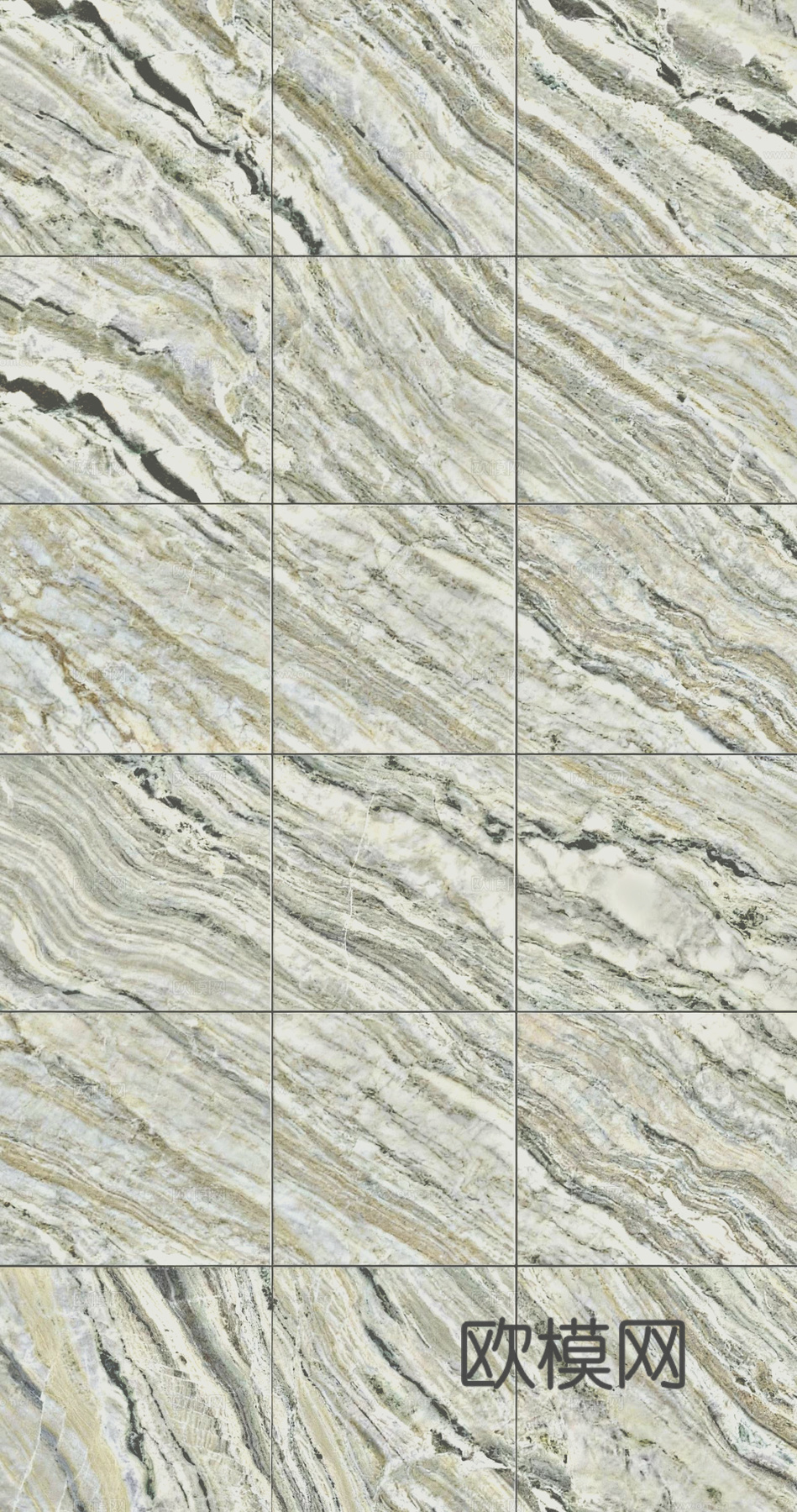 香格里拉翡翠大理石瓷砖  绿色木纹大理石拼花地面 奢石拼花