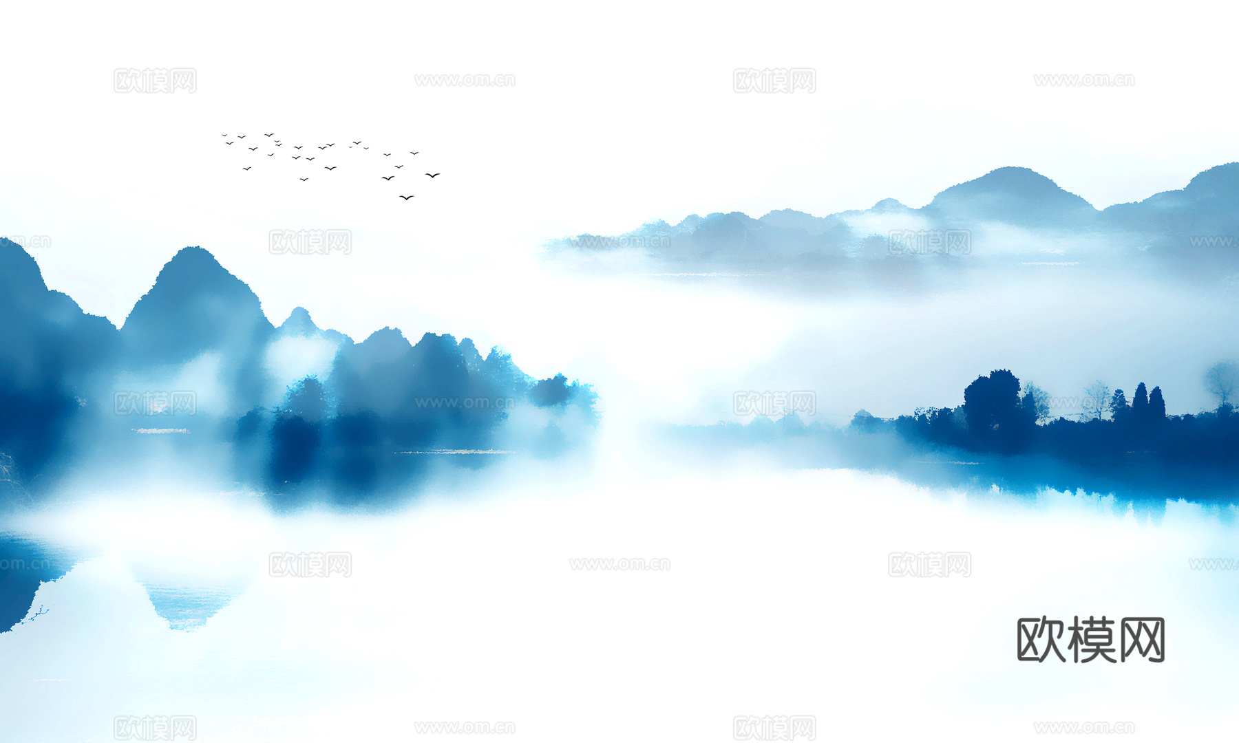 新中式立体壁画 背景墙壁画 山水壁画 墙画 壁纸 墙纸 墙布下载