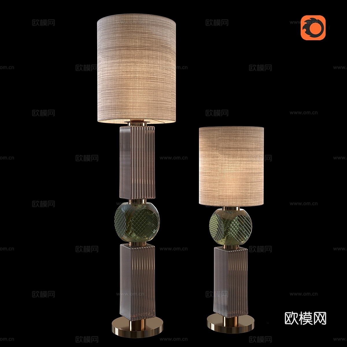 Italamp Matilda 新古典落地灯3d模型下载