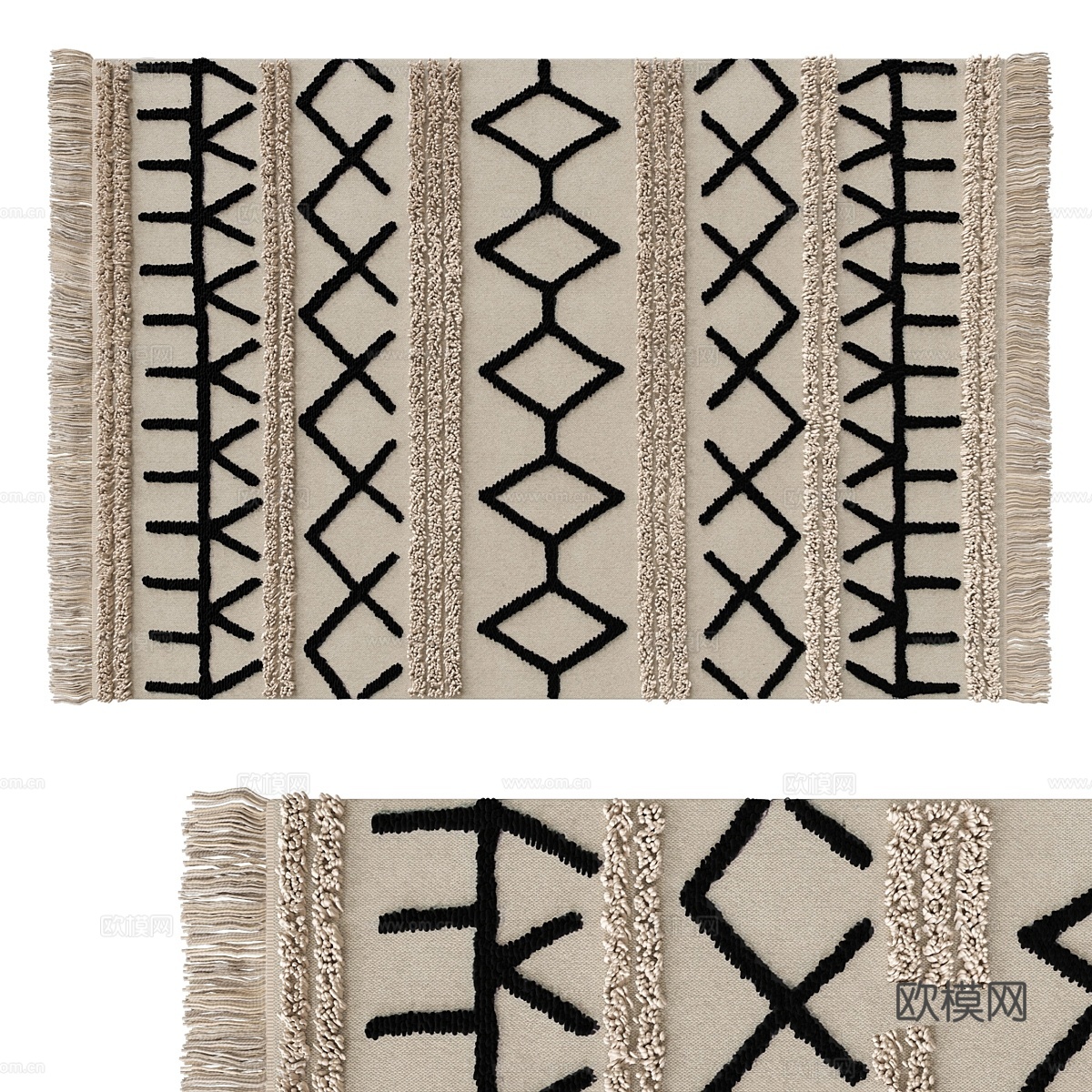 Lorena Canals Bereber帆布地毯3d模型下载