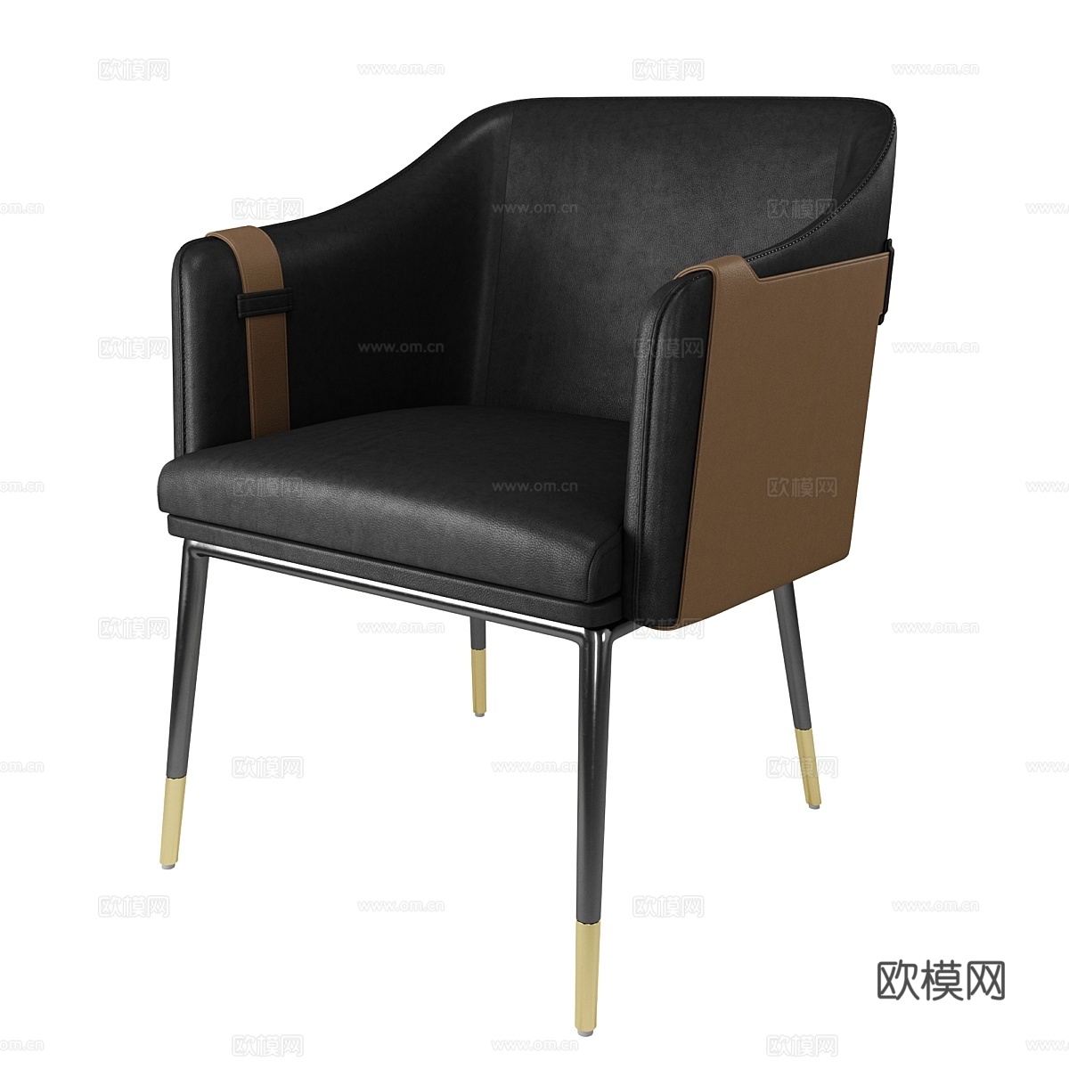 卡特餐桌扶手椅3d模型