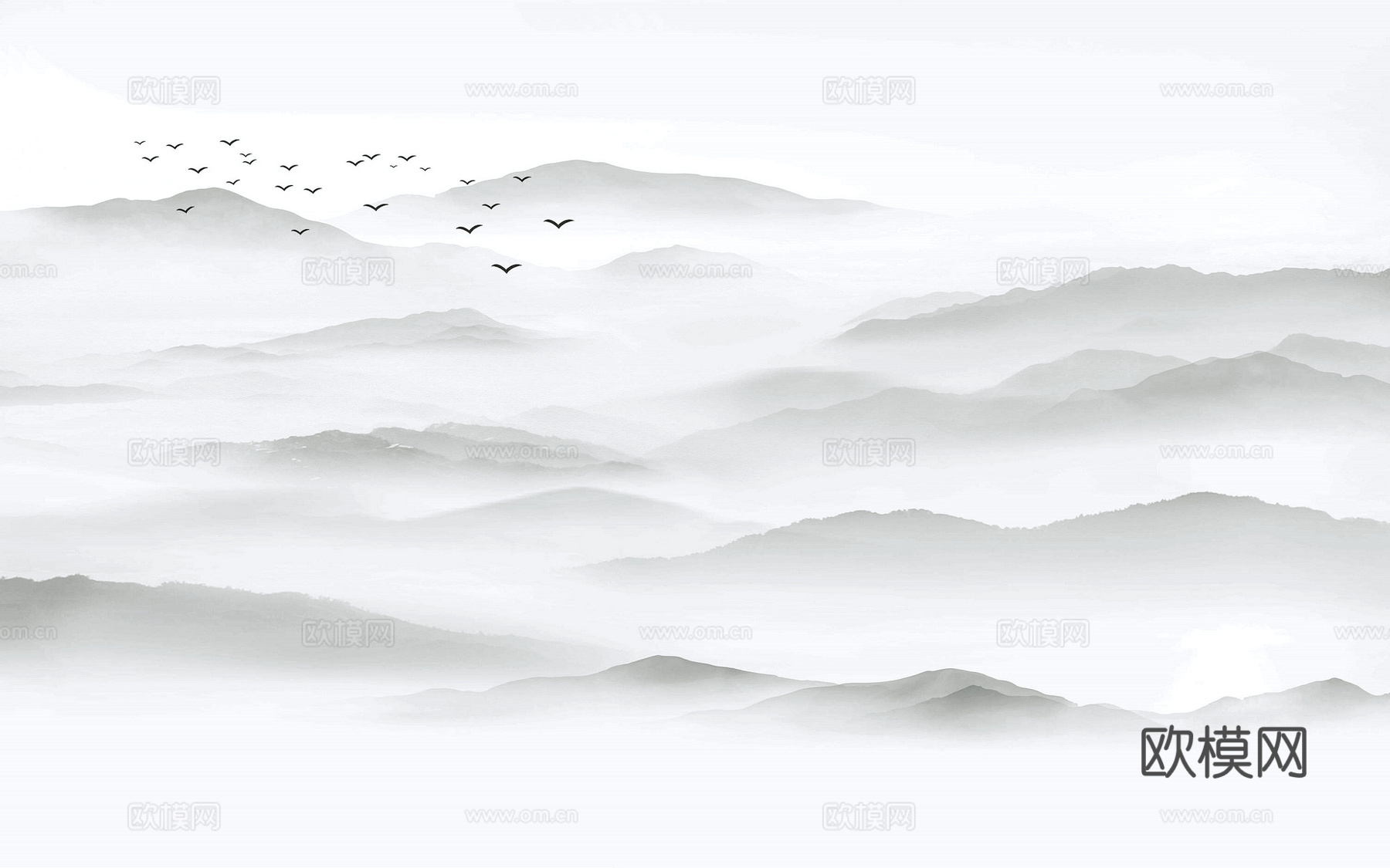 新中式立体壁画 背景墙壁画 山水壁画 墙画 壁纸 墙纸 墙布下载