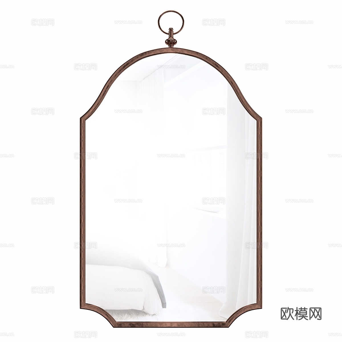 奥布里尔装饰镜 意式装饰镜3d模型下载