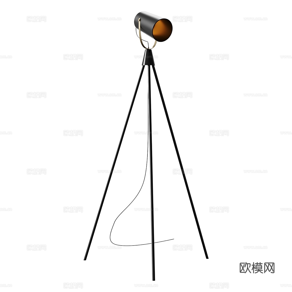 落地灯 Briand black3d模型下载