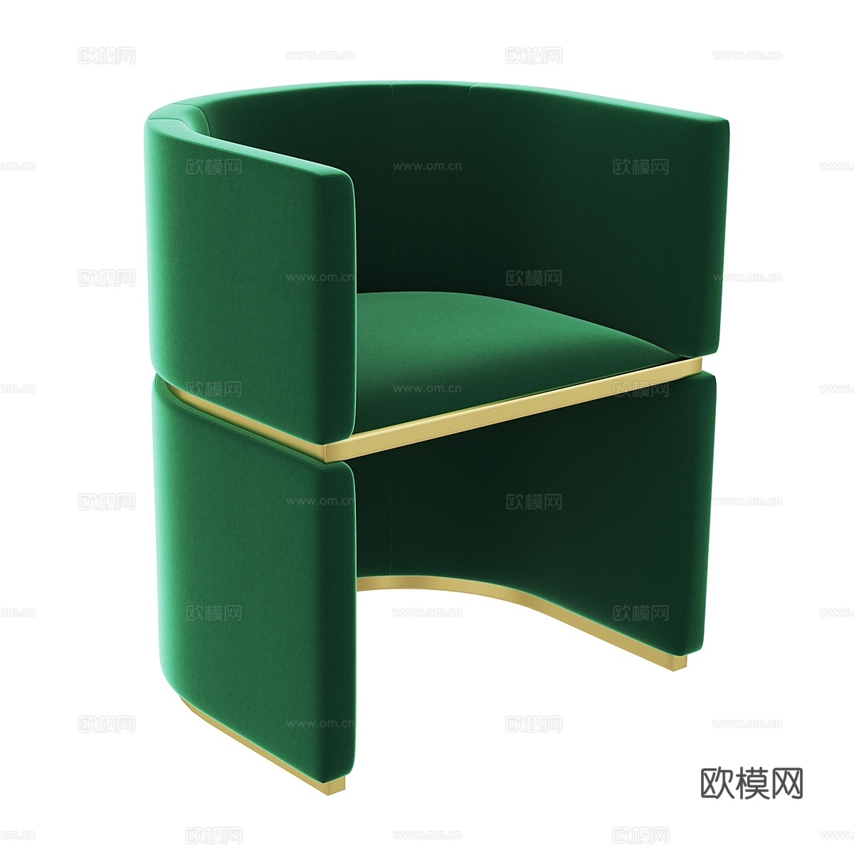 Poltroncina 72 Dimore Studio扶手3d模型下载