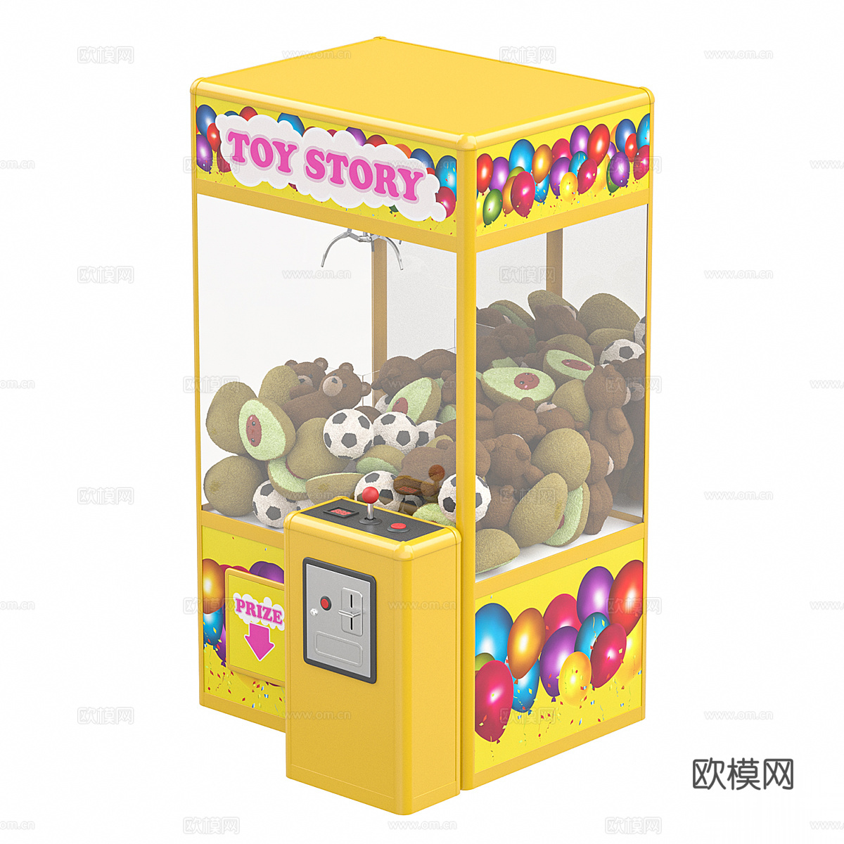 现代 Сlaw 抓娃娃机3d模型