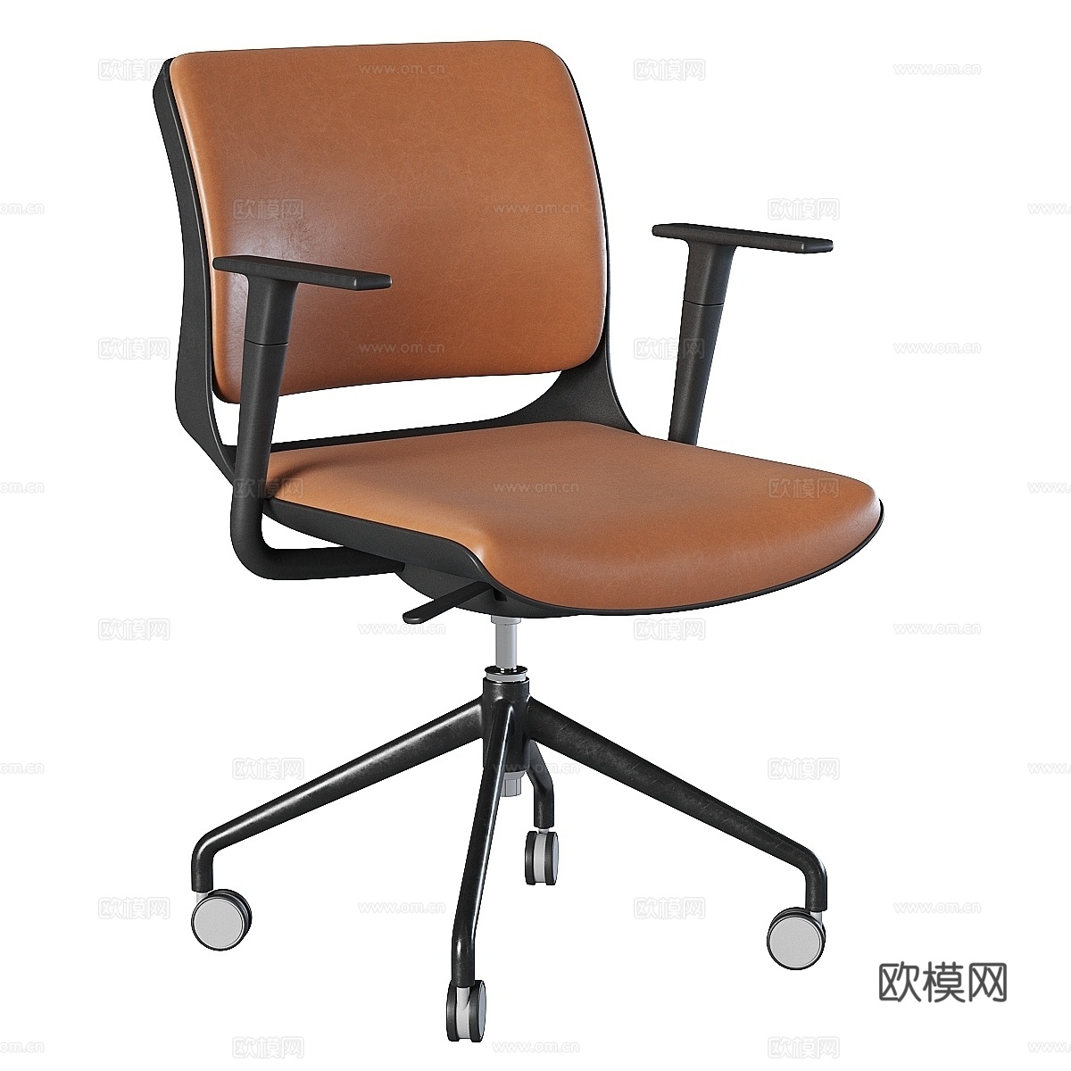 优雅旋转办公椅3d模型