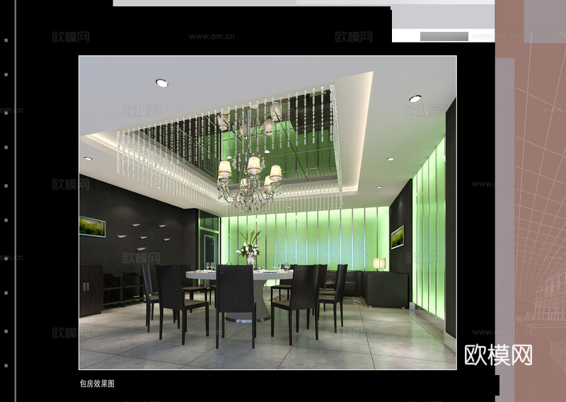 现代火锅店 1500㎡ 大型连锁火锅 施工图cad施工图