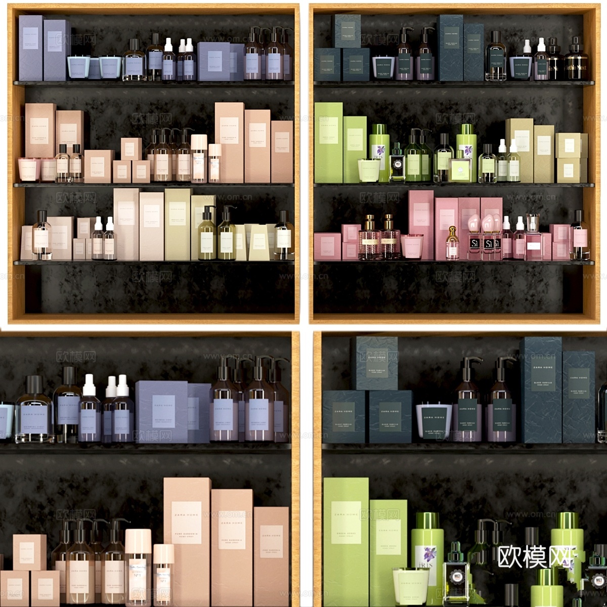 Zara化妆品套装3d模型下载