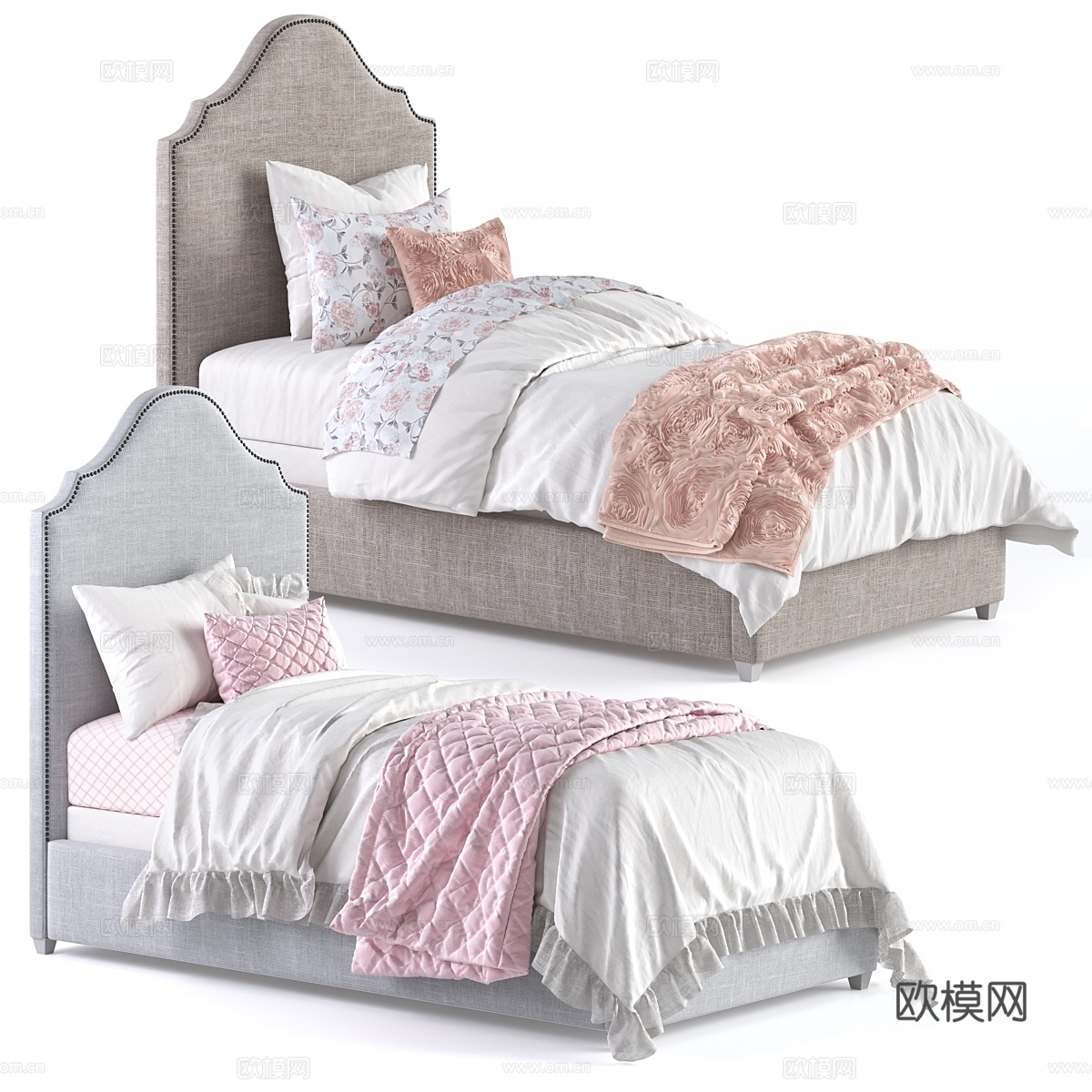 MIA床 修复五金3d模型下载