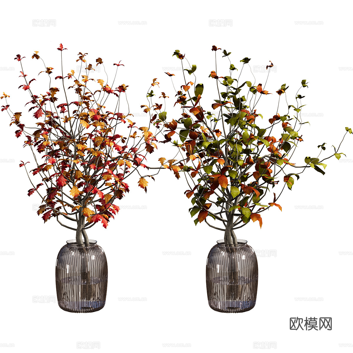 现代花瓶花艺3d模型