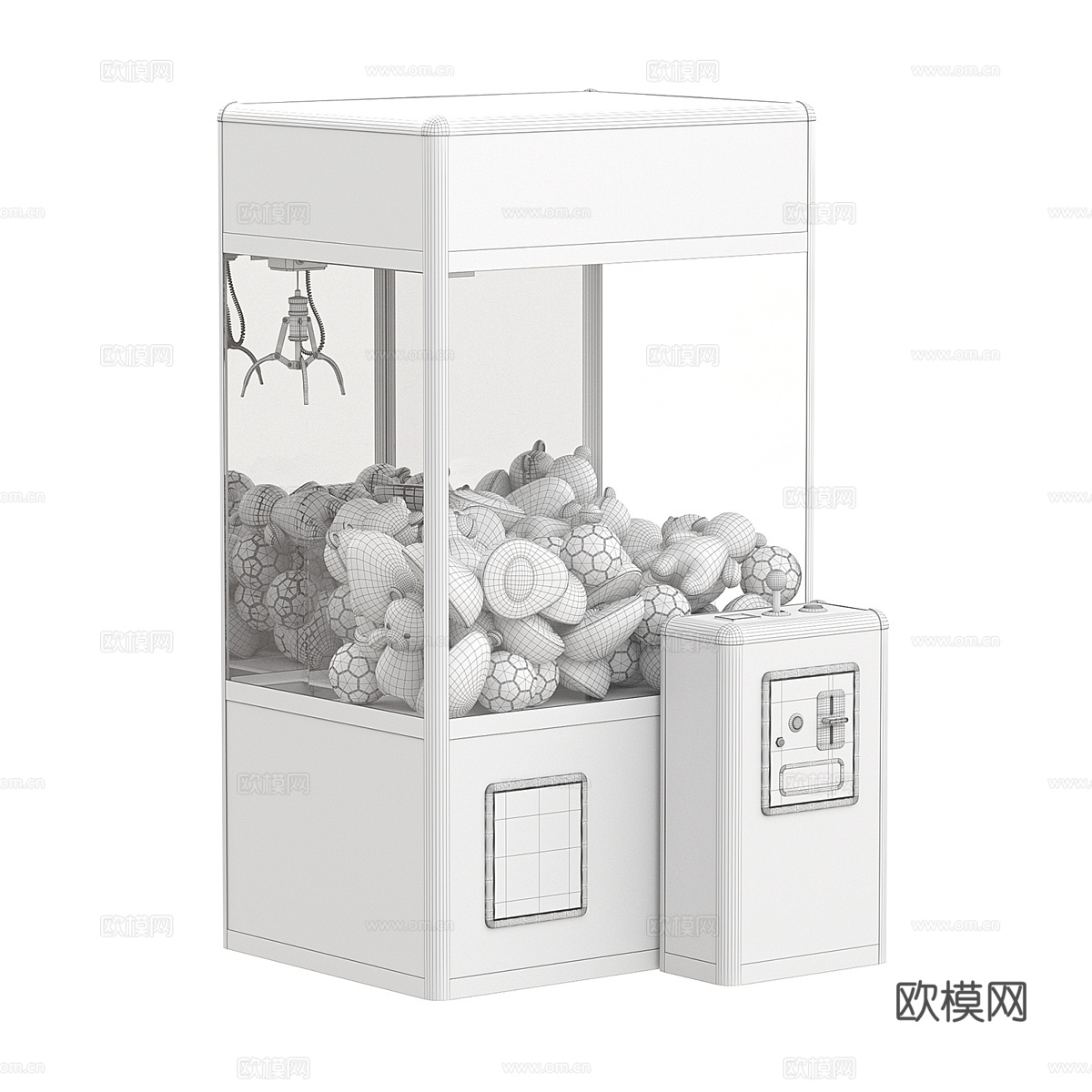 现代 Сlaw 抓娃娃机3d模型
