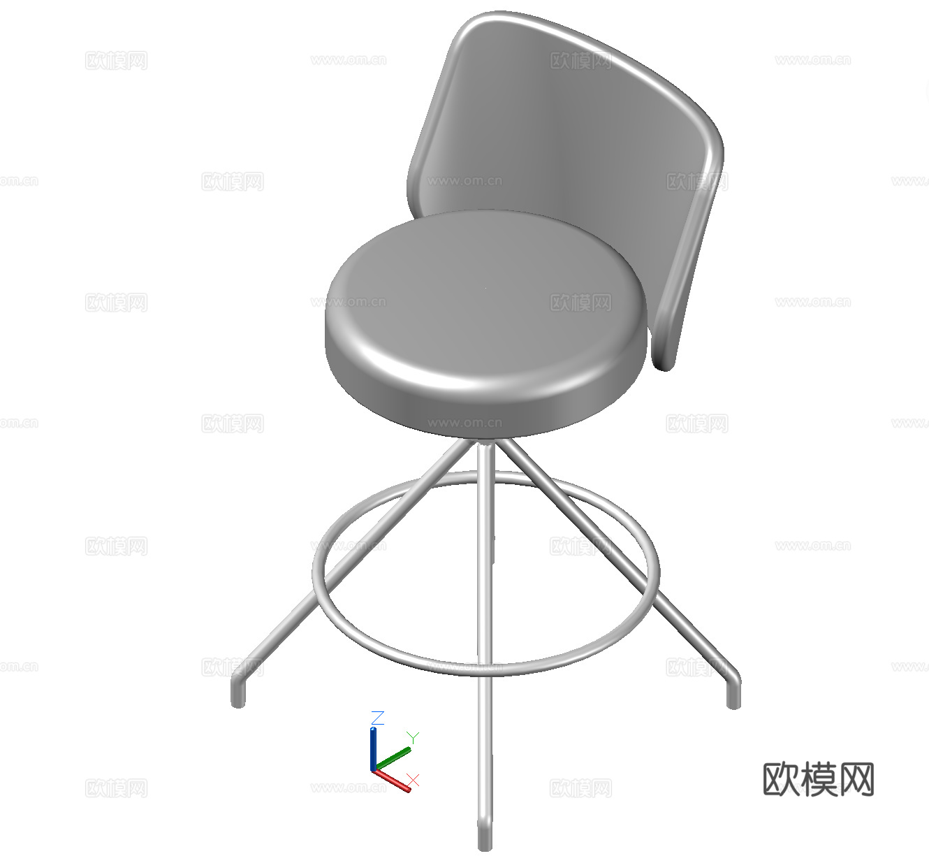 椅子 凳子 高脚椅 转椅cad施工图