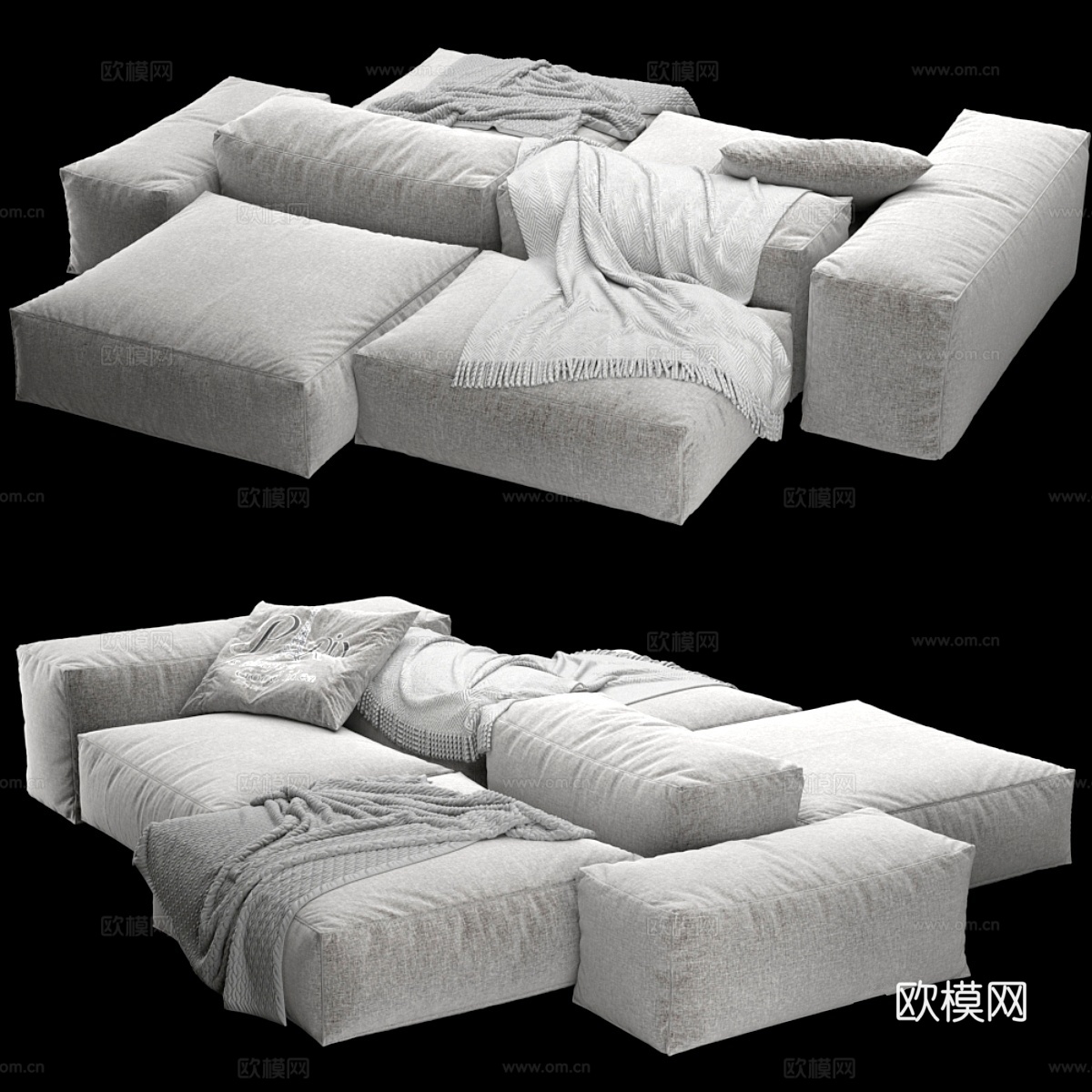 Living Divani超柔软沙发13d模型
