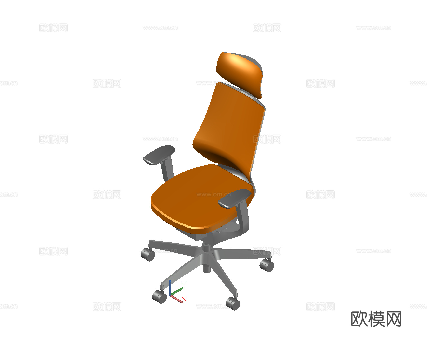 电脑椅子 转椅 办公椅子cad施工图