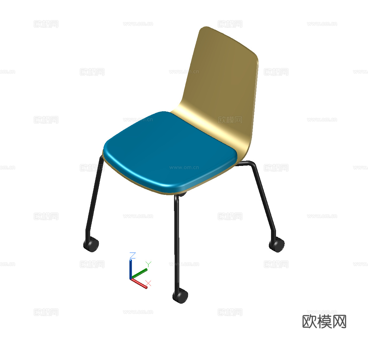 椅子 餐椅cad施工图