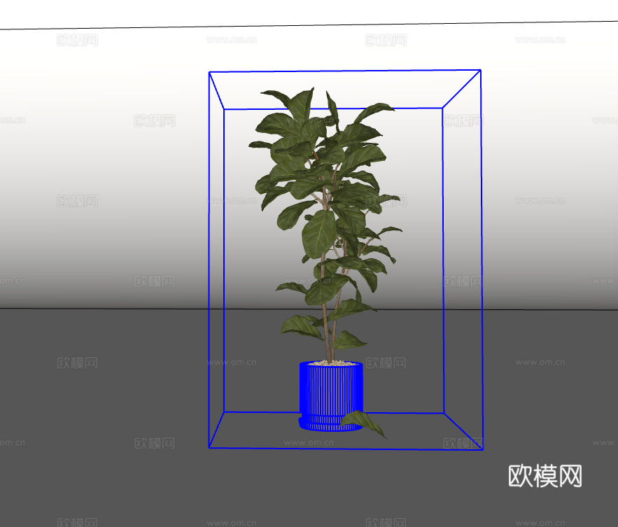 绿植盆栽su模型下载（渲染图2）