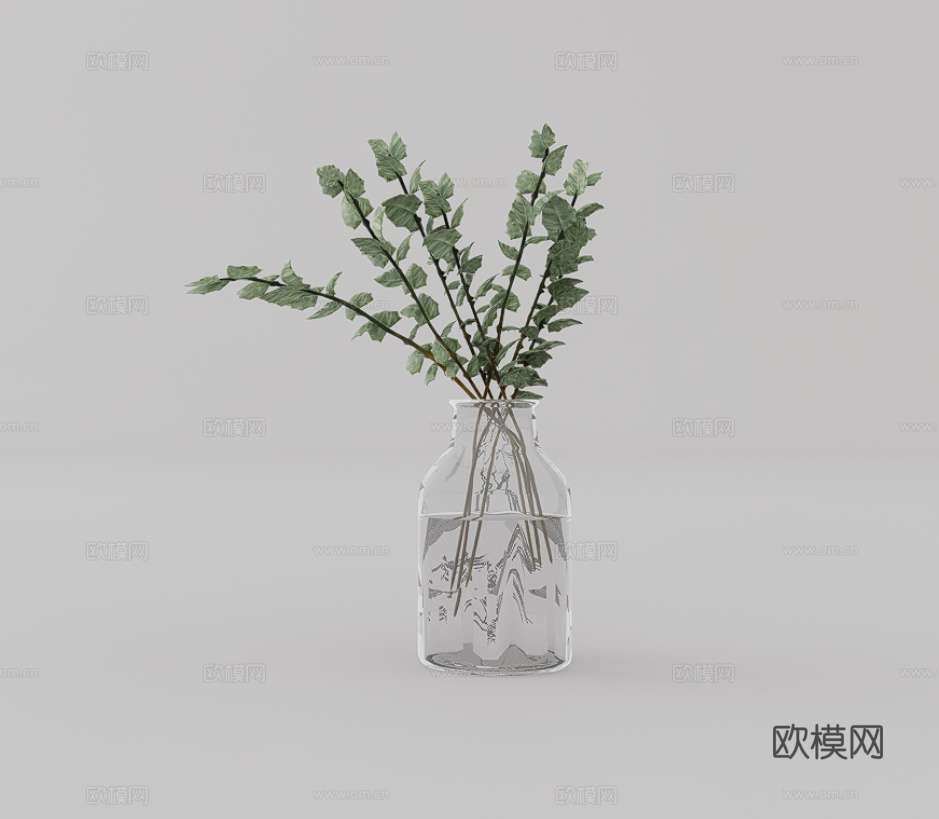绿植盆栽su模型