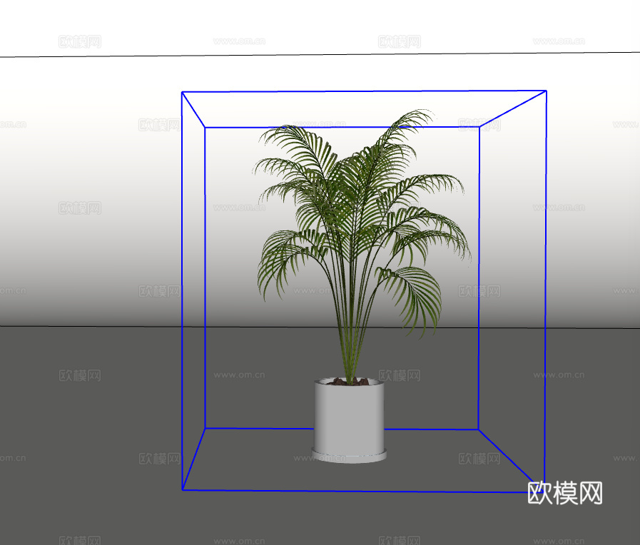 绿植盆栽su模型下载（渲染图2）
