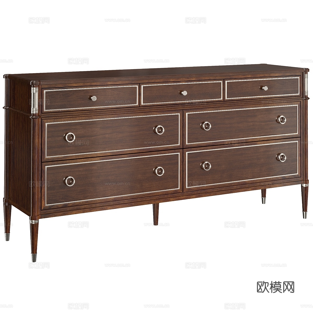 私人套房系列梳妆台 Caracole3d模型下载