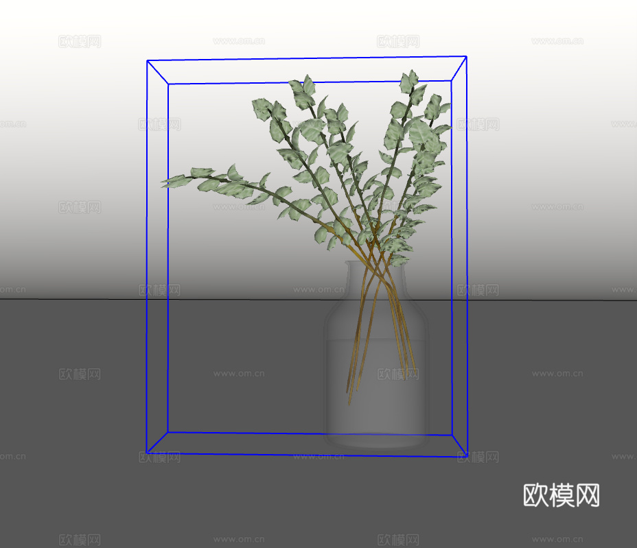 绿植盆栽su模型