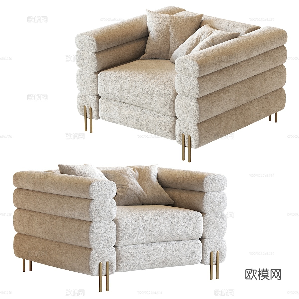 约克椅3d模型