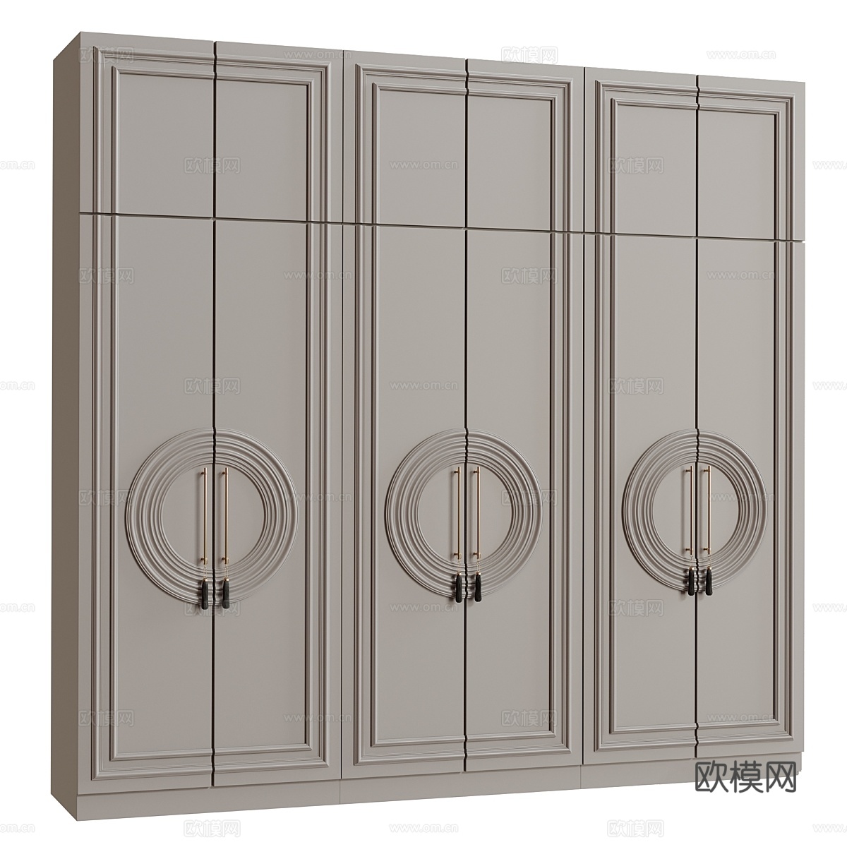 新古典衣柜3d模型下载