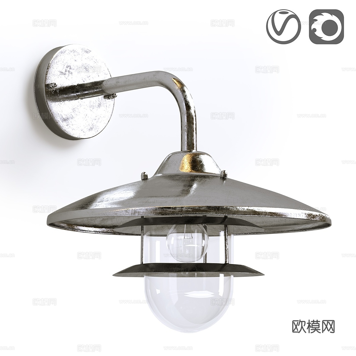 诺里亚户外浴室灯具3d模型下载