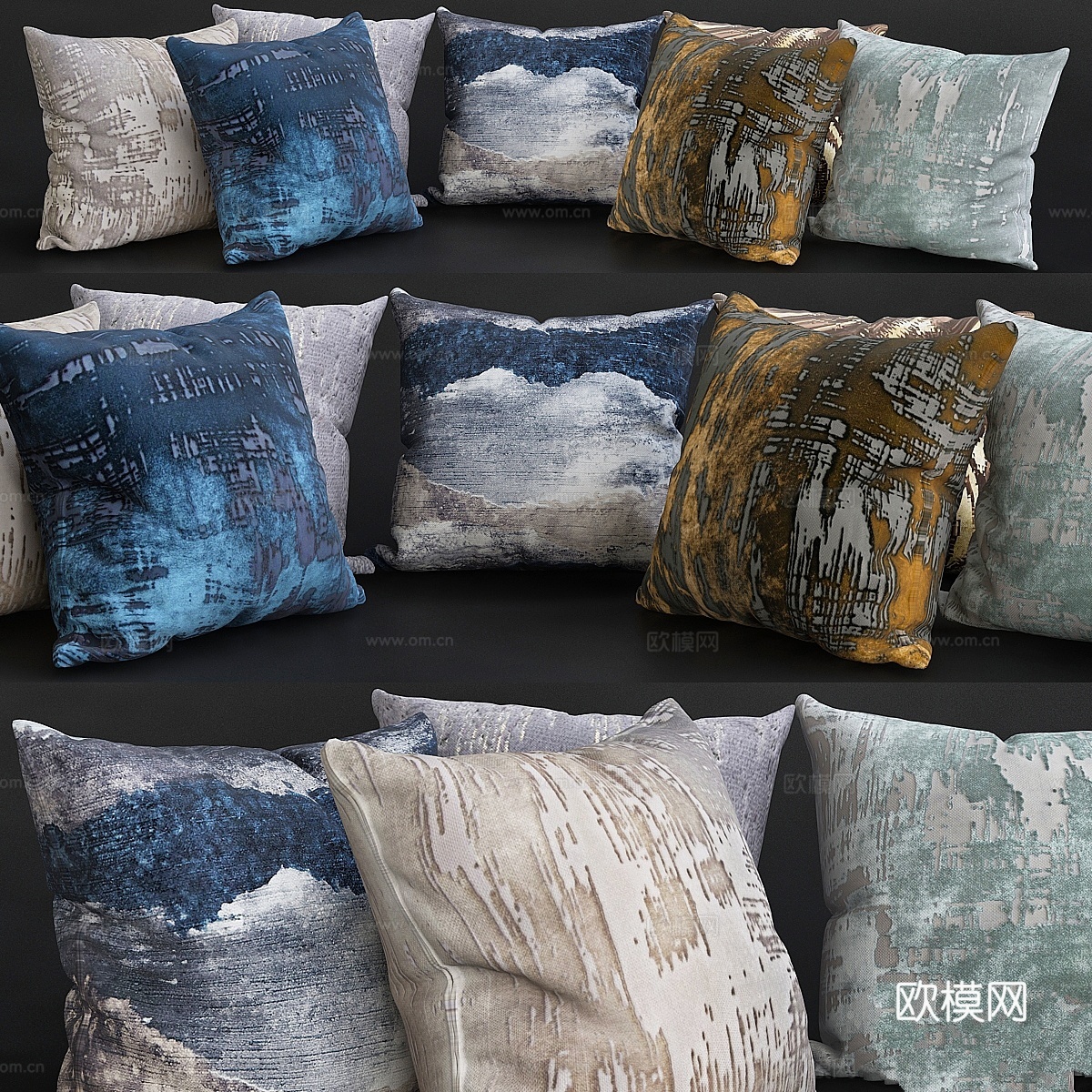 沙发靠垫 Premium PRO № 163抱枕3d模型下载