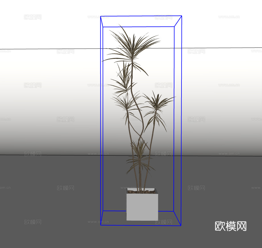 绿植盆栽su模型