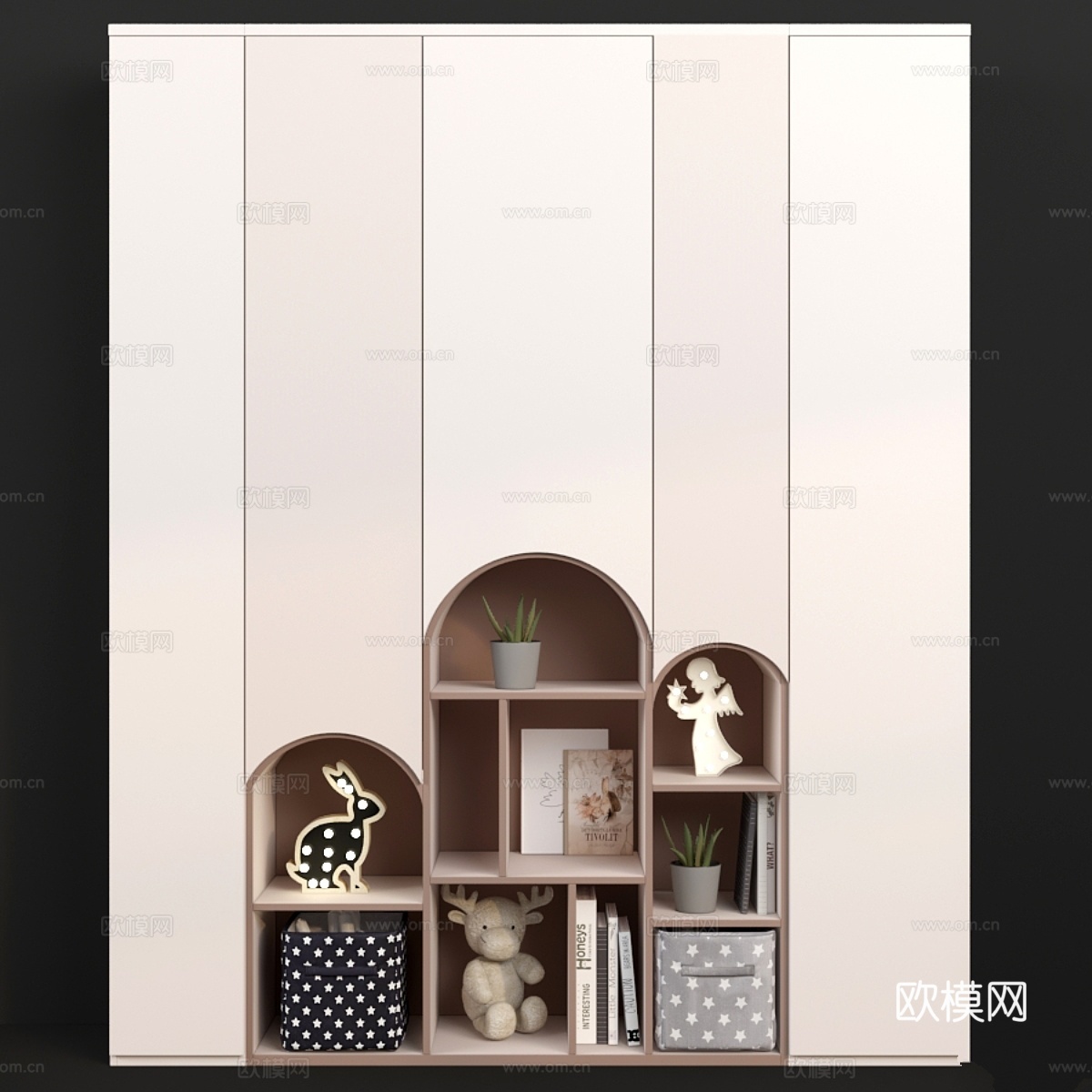儿童家具定制 儿童柜3d模型下载