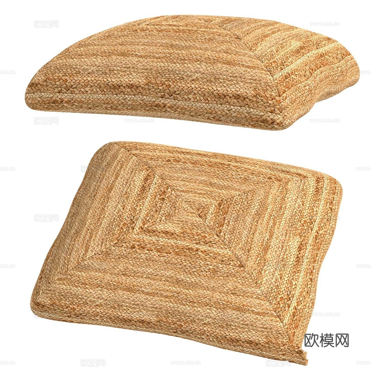 VG Tex黄麻地垫 坐垫3d模型下载