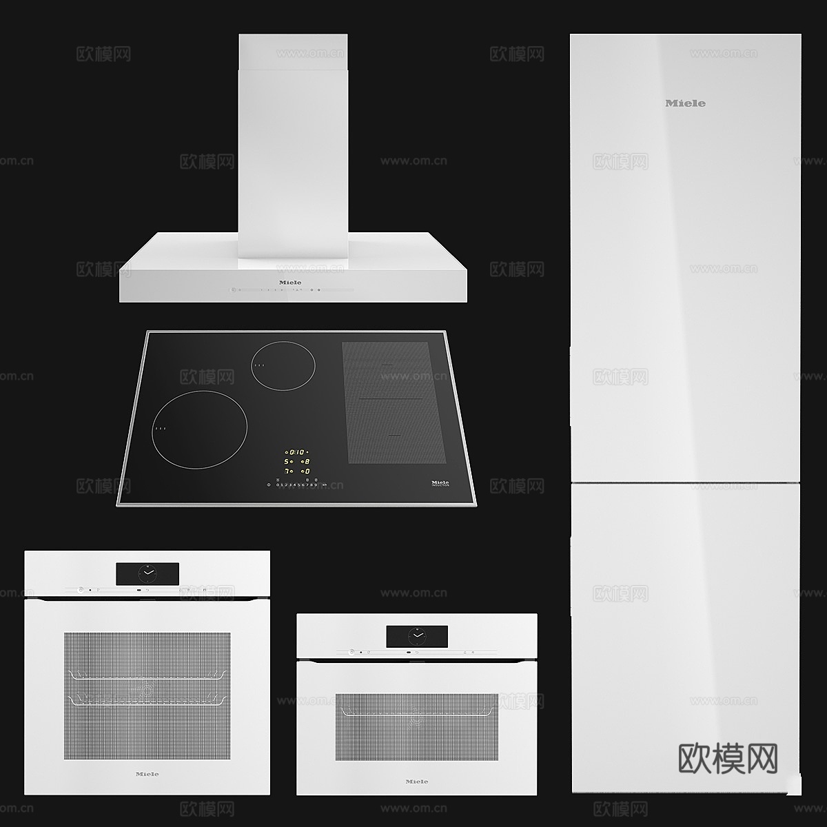 美诺家用电器系列153d模型