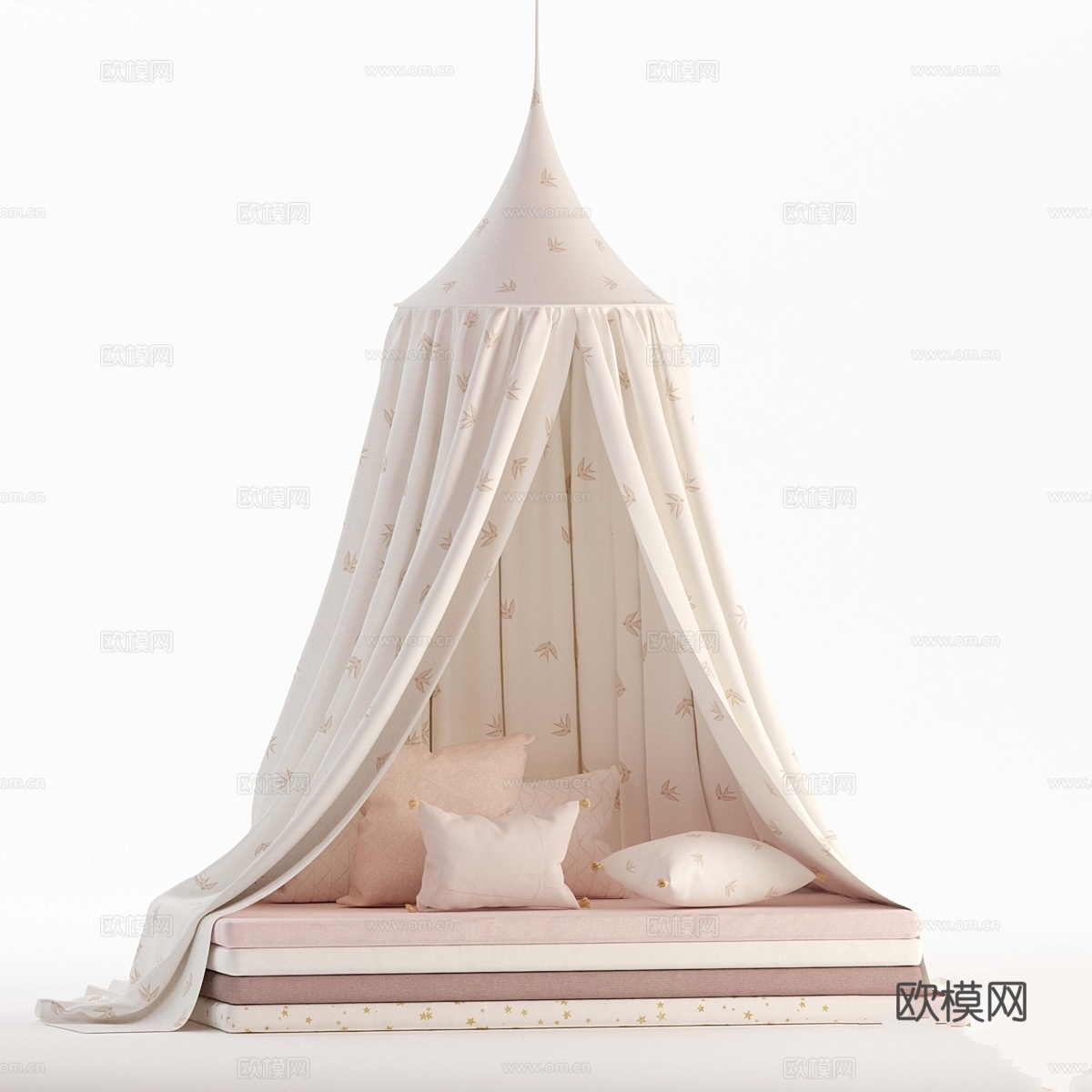 睡袋系列：帐篷、床垫与枕头3d模型