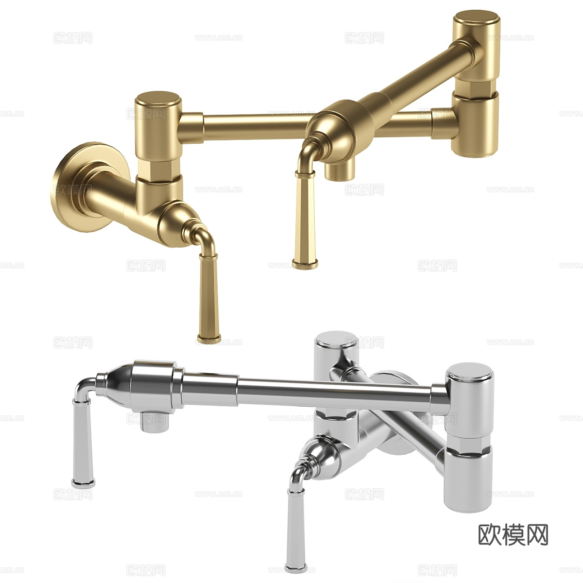现代轻奢 BRIZO 厨房水龙头3d模型