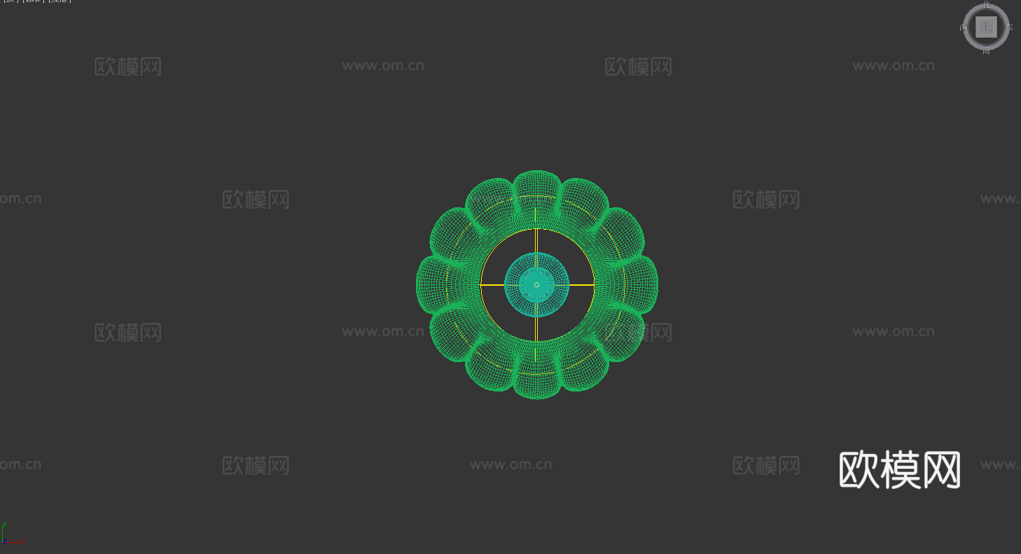 现代奶油风吊灯 法式奶油风吊灯 卧室吊灯 儿童房吊灯3d模型下载（渲染图2）