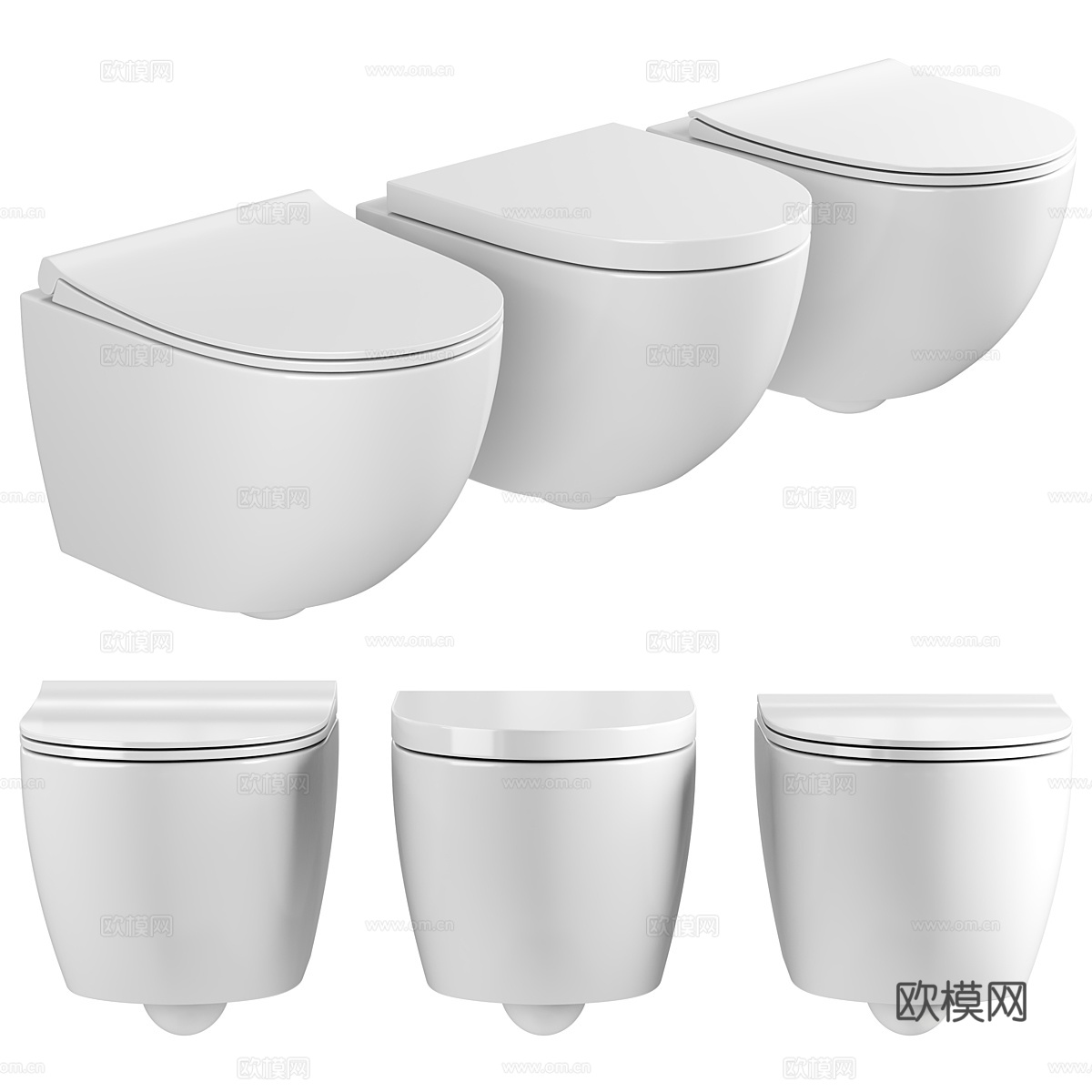 现代 VitrA Sento 紧凑型壁挂式马桶3d模型下载