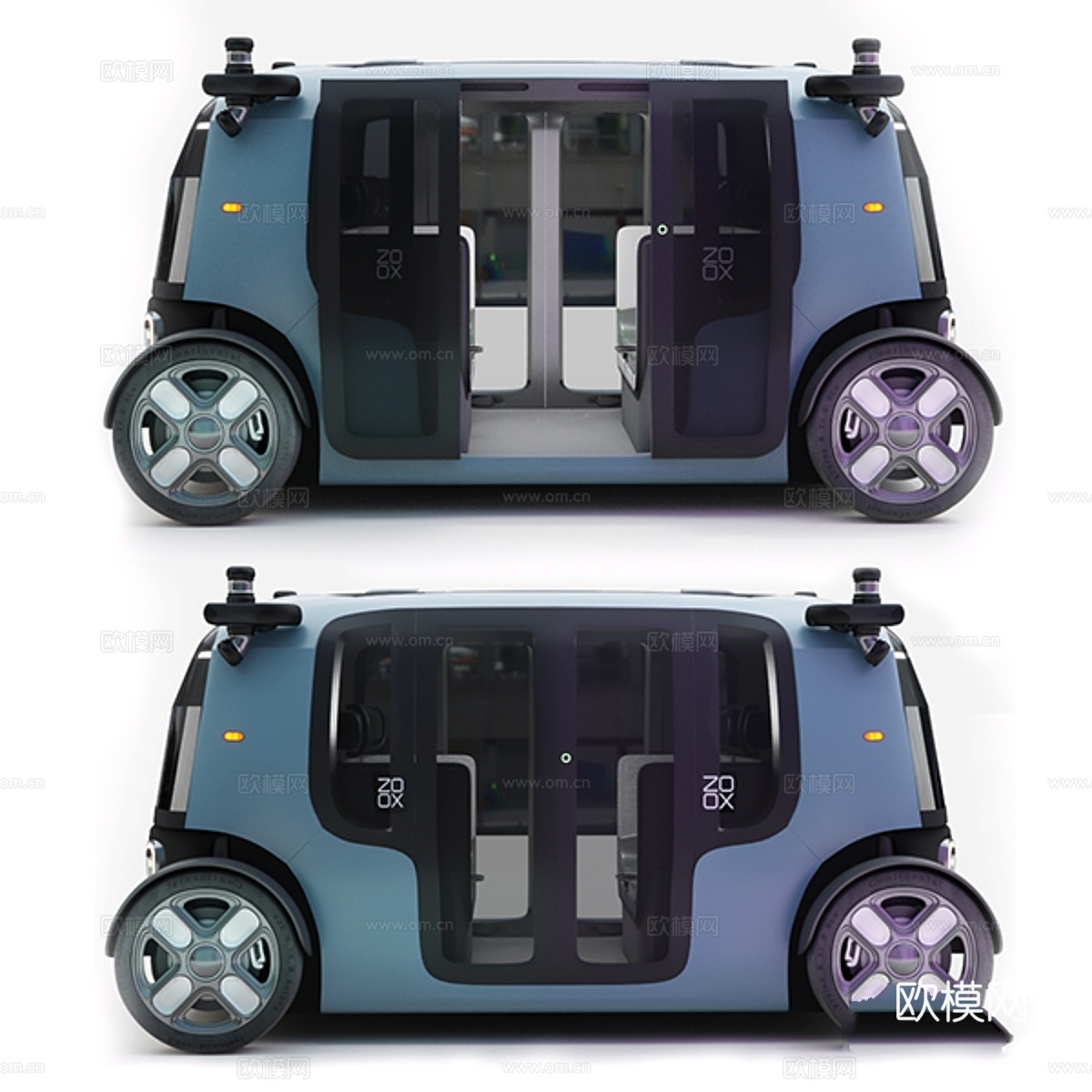 Zoox 智能汽车3d模型