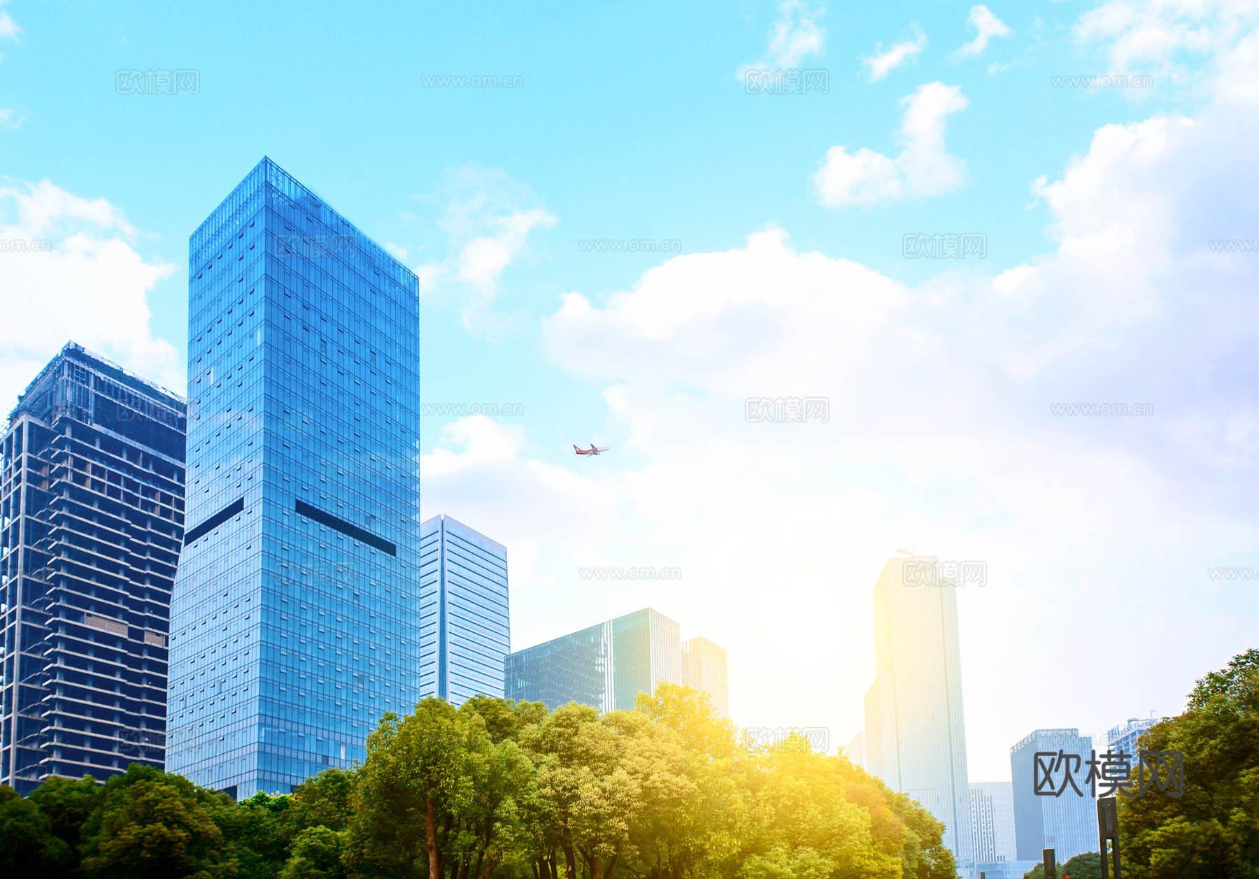 都市风情  建筑天空风景 外景