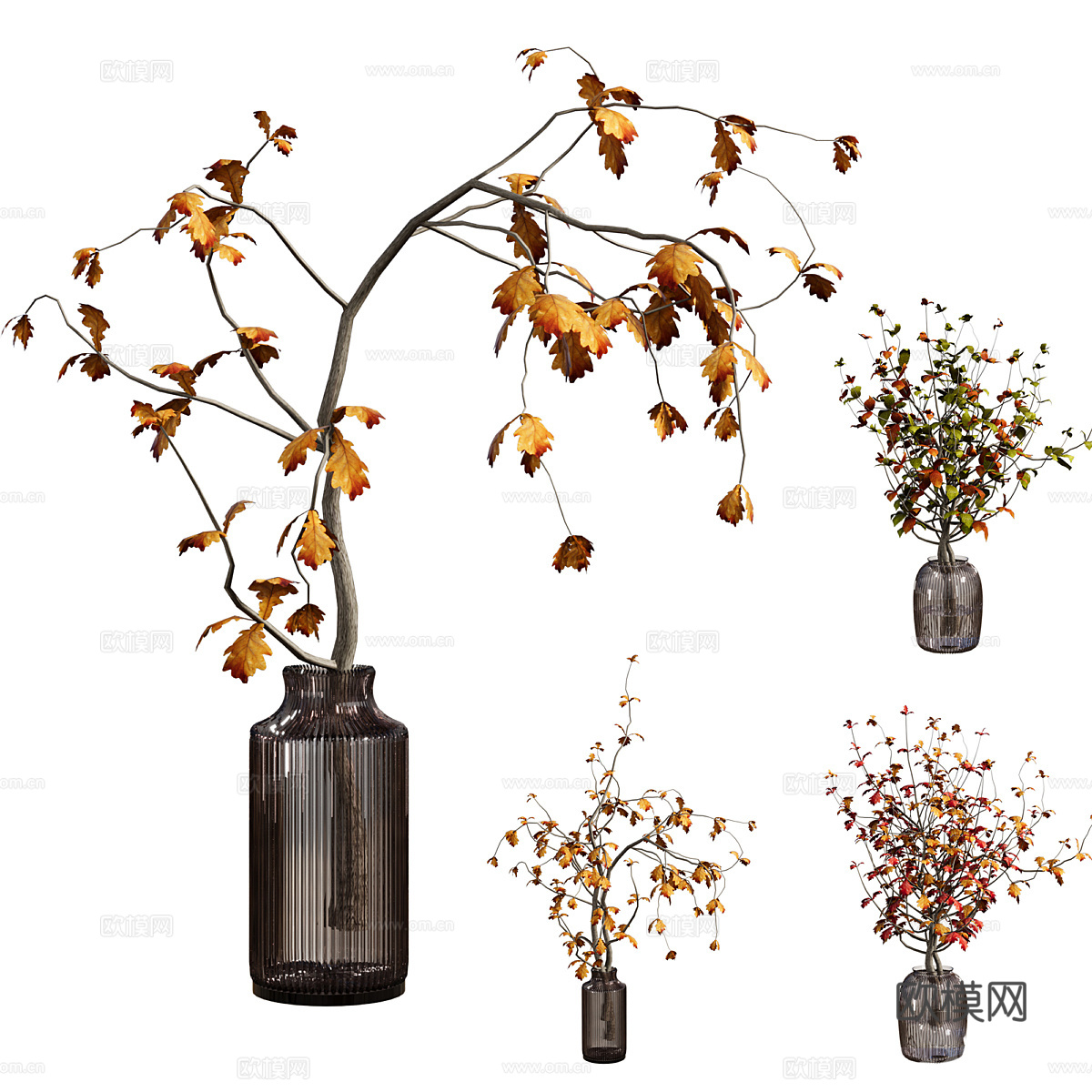 现代花瓶花艺3d模型