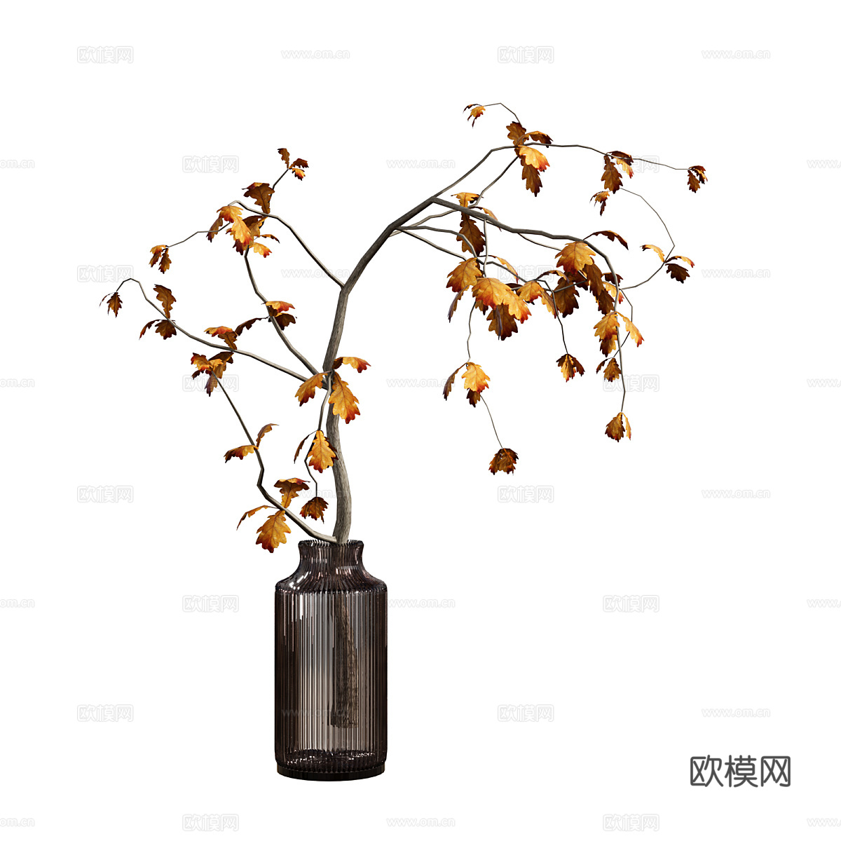 现代花瓶花艺3d模型
