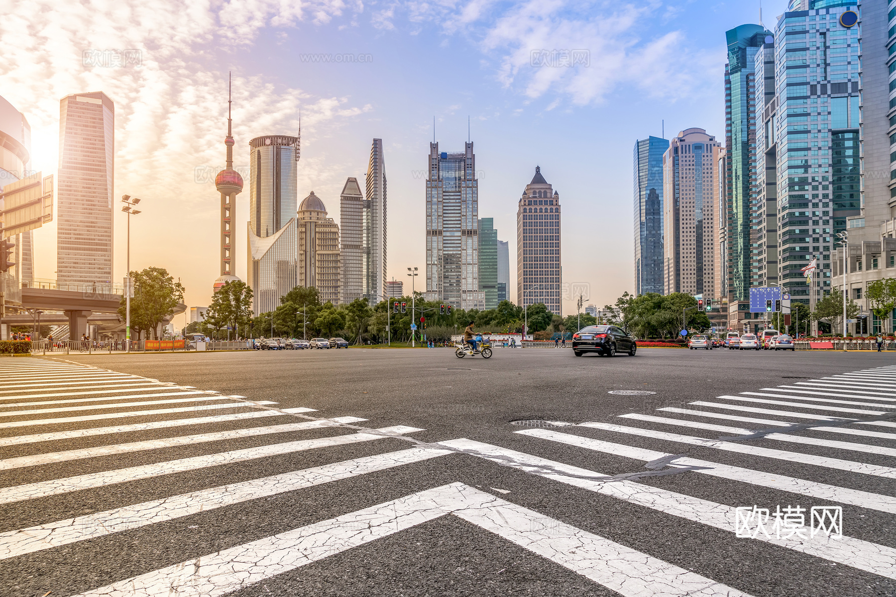 都市风情  道路建筑风景 外景