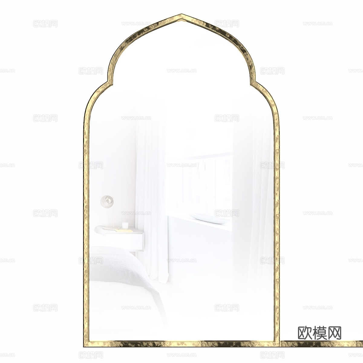 华丽做旧装饰镜3d模型下载