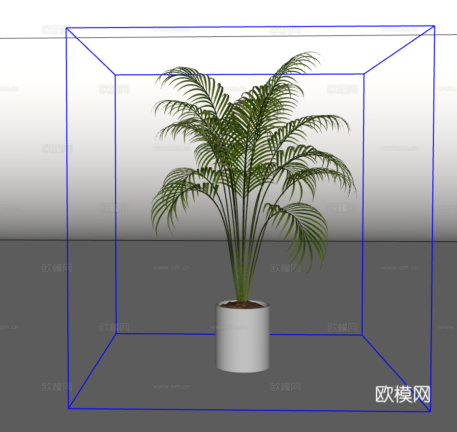 绿植盆栽su模型下载（渲染图2）