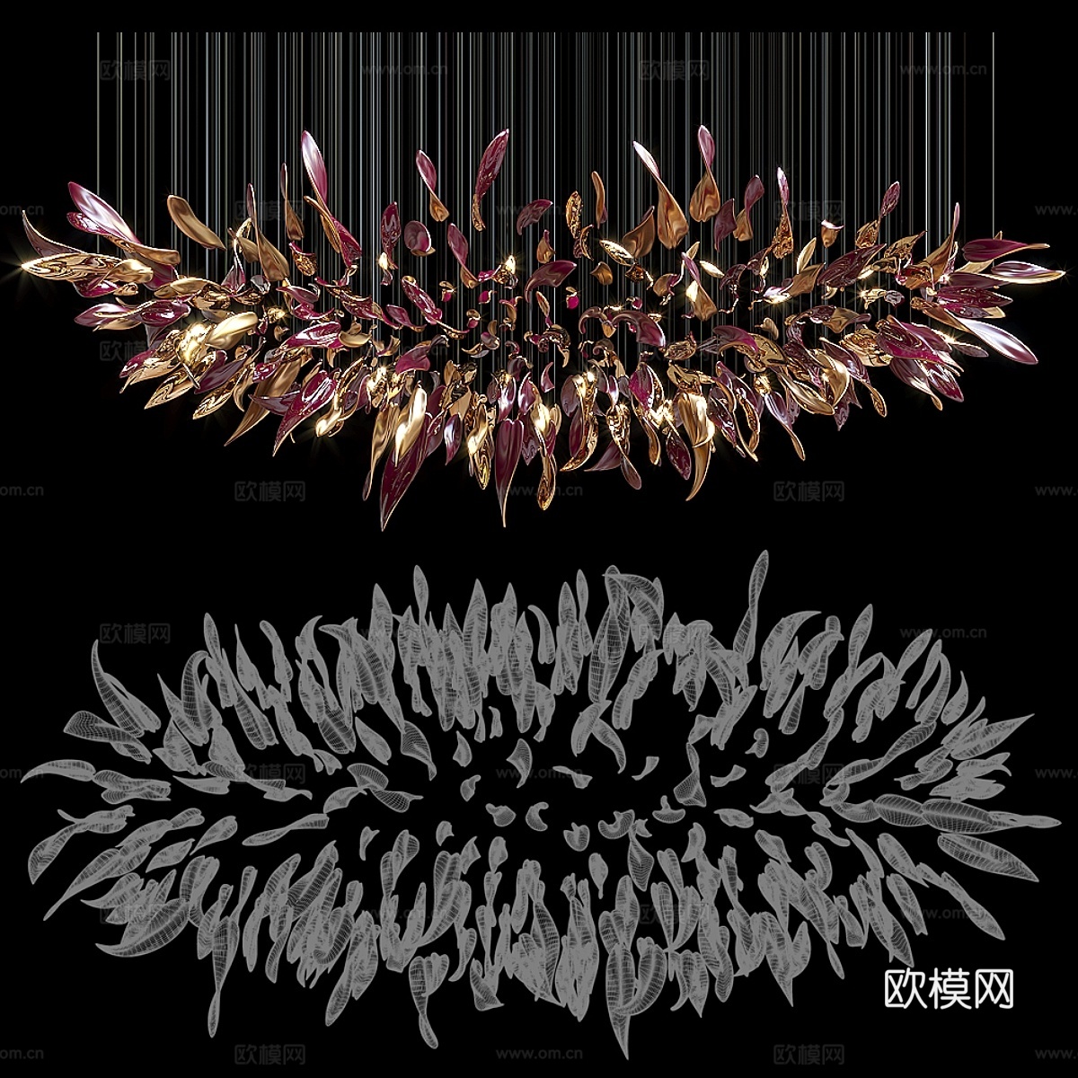 枝形吊灯 Vargov3d模型下载