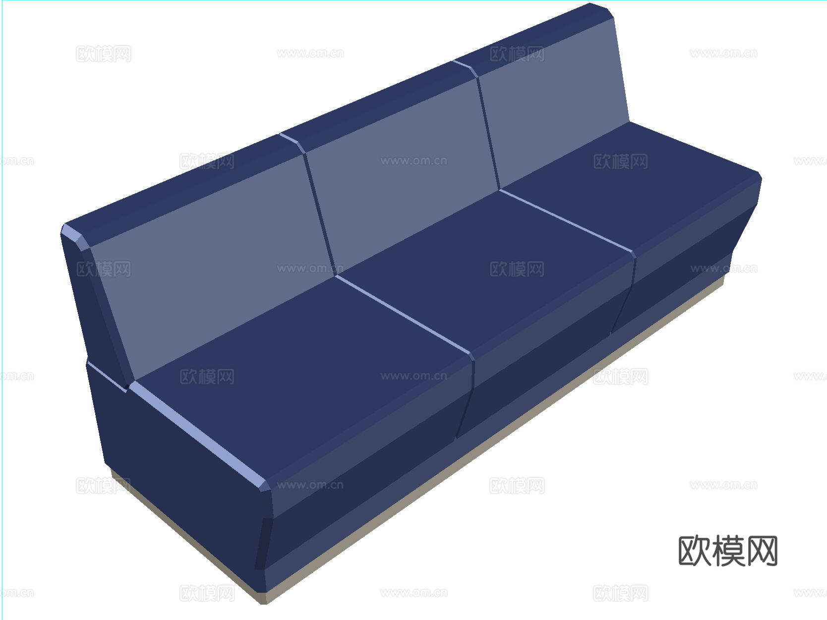 三人沙发cad施工图