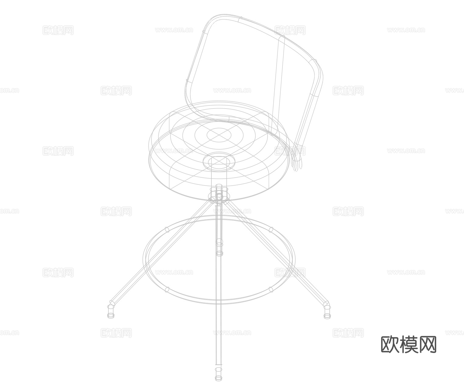 椅子 凳子转椅吧椅cad施工图