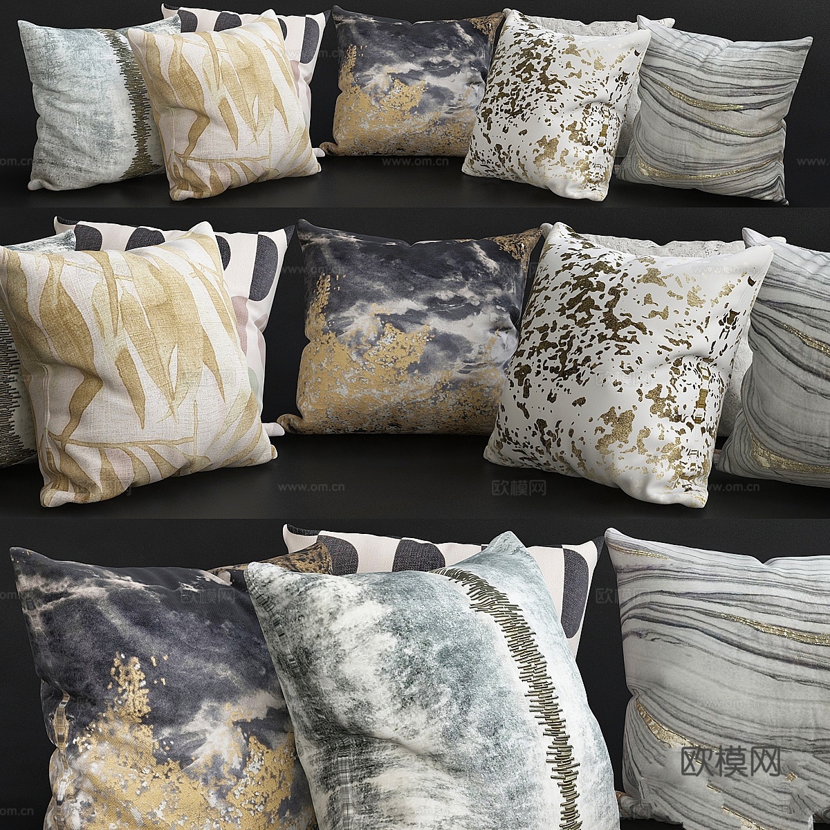 沙发靠垫高级专业款161号 抱枕3d模型下载