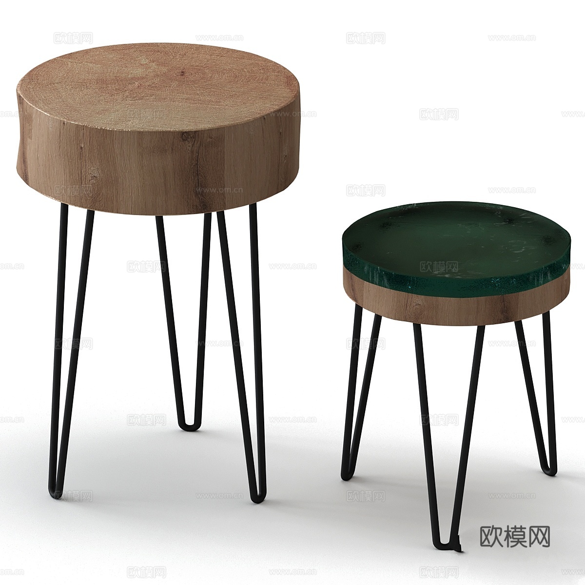 板材咖啡桌3d模型下载